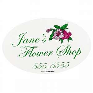 Custom Promotional Oval Car Magnet