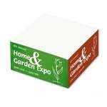 Logo Note Cubes - Post-it(R) Custom Printed Notes Half-Cube - 3-3/8"W x 1-3/4"H x 3-3/8"D,  Four Color Process