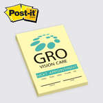 Logo Notepads - Post-it Brand Notes 2"W x 3"H - 50 sheets, Standard Paper Colors