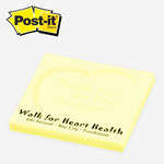 Custom Notepads - Post-it Brand Notes 3"W x 3"H - 50 Sheets, Standard Paper Colors