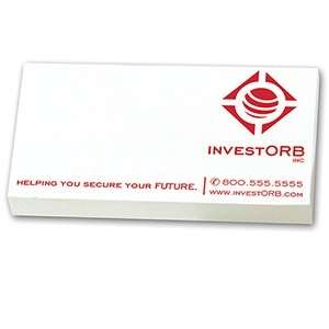 Custom Promotional Post-it(R) Custom Printed Notes - Business Card Size, 2" x 3-1/2"