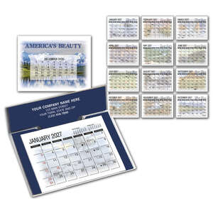 Custom Promotional America's Beauty Desk Calendar - 2013