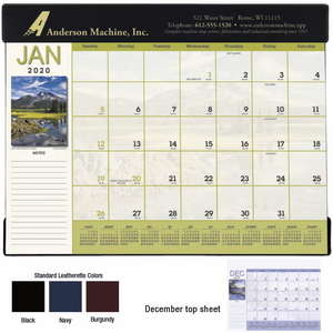 Custom Promotional Scenic Desk Pad Calendar - 2013