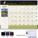 Imprinted Desk Pad Calendars - Scenic Desk Pad Calendar - 2013