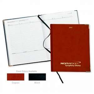 Bach Weekly Desk Calendar with Gold Corners 