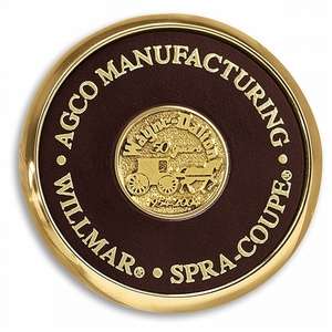 Round Brass Coaster Weight Coasters with Round Gold Medallion (QC)