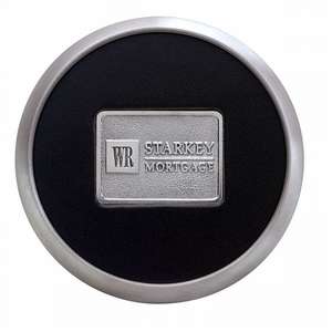 Round Brushed Zinc Coaster Weight Coasters 