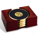 Custom Coasters - Dymondwood Four-Coaster Tray