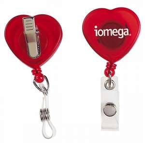 Custom Promotional Heart Badge Holder