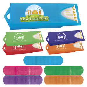 Custom Promotional Original Colored Dispenser with Colored Bandages
