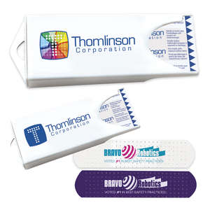Custom Promotional Original White Dispenser with White Custom Bandages