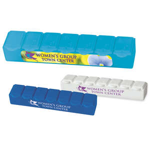 Custom Promotional 7-Day Strip Pill Box