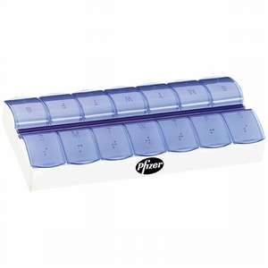 Custom Promotional AM/PM Jumbo Easy Scoop Pill Box