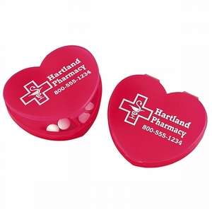 Custom Promotional Heart Pill Box