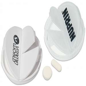 Custom Promotional Pill Box - 3 Compartment