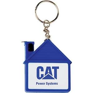 Custom Promotional House Tape Measure with Key Chain