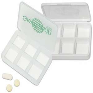 Custom Promotional Pill Box - 6 Compartment