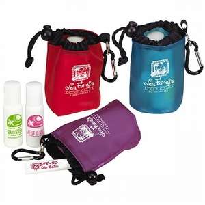 Custom Promotional Fun In the Sun Carabiner Tote