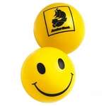 Logo Round & Shaped Stress Balls - Happy Face Stress Ball