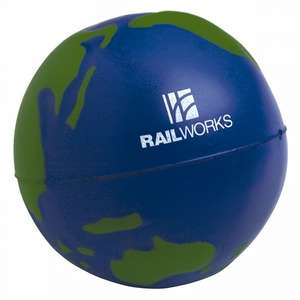 Custom Promotional Globe Stress Ball