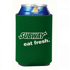 Collapsible Koozie Can Kooler Green