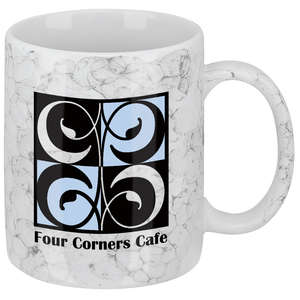 Custom Promotional 12 oz. Marble Ironstone Mug
