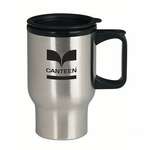 Promotional Travel Coffee Mugs - 14 oz. Stainless Steel Trip Mug