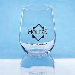 Custom Promotional Stemless White Wine Glass