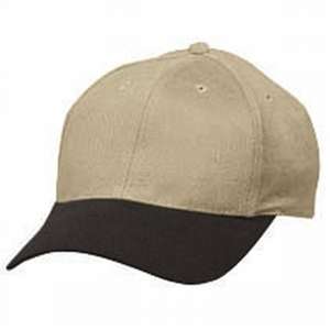 6-Panel Brushed Twill Cap 
