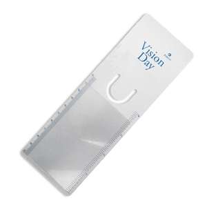 Custom Promotional Bookmarker Magnifier With Clip and Ruler