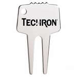Customized Green Repair Tools - Silver-Tone Classic Divot Repair Tool