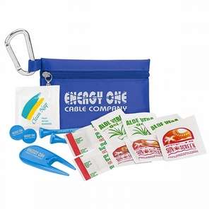 Custom Promotional Golfer's Sun Protection Kit with Tees
