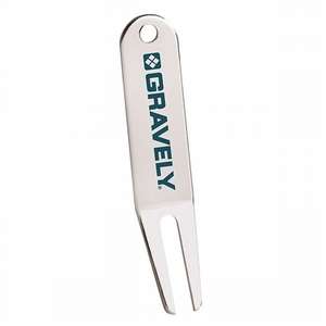Custom Promotional Silver-Tone Divot Repair Tool