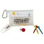 Promotional Golf Ball & Tee Packs - Champion Golf Zipper Pack with 2-1/8" Tees
