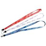 Promotional Economy Lanyards - Satin Lanyard with Plastic Clamp - 5/8"