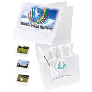 Custom Promotional 4-1 Golf Tee Packet - 2-3/4" Tee