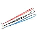 Logo Lanyards, Badges & Bracelets - Premium 2-Ply 3/8" Lace Lanyard
