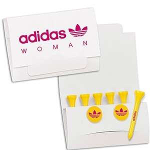 Custom Promotional 6-2 Golf Tee Packet with 3-1/4" Tees