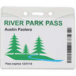 Personalized Badge Holders - Vinyl Business Card Pouch