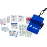 Promotional First Aid Kits - Deluxe First Aid Kit in a Plastic Container on Rope