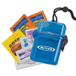 Custom Promotional Sun Protection Outdoor Kit In A Plastic Container on Rope