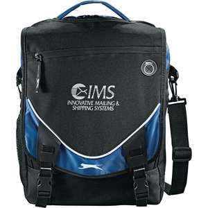 Custom Promotional Slazenger Sport Vertical Compu-Messenger Bag