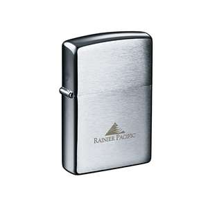 Custom Promotional Zippo Windproof Lighter Brush Chrome
