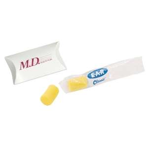 Custom Promotional Ear Protection In A Small Pillow Box
