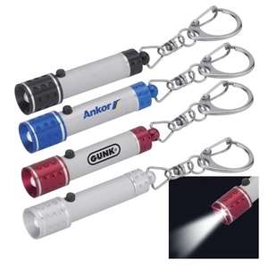 Custom Promotional Mini Placid Flashlight With Key Ring