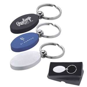 Oval Aluminum Key Ring 