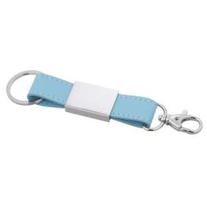 Leatherette Key Ring With Clasp