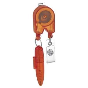 Custom Promotional Retractable Badge Holder With Pen