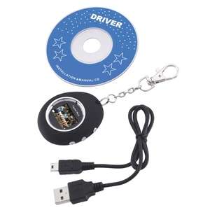 Oval Digital Photo Key Chain