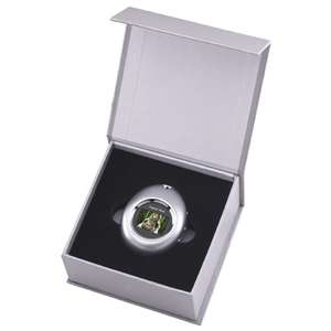Oval Digital Photo Key Chain